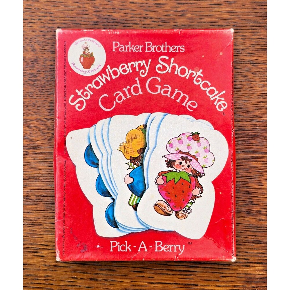 Vintage 1979 Strawberry Shortcake Pick A Berry Card Game Complete Parker Bros